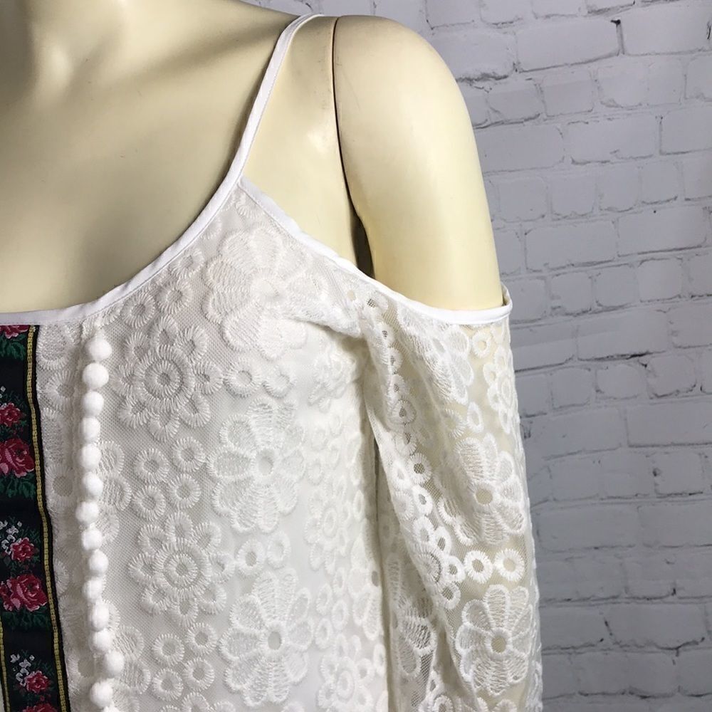 Boho style cold shoulder dress by Voom EUC sz S - Picture 3 of 6